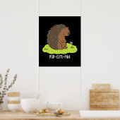 Por-Cute-Pine Funny Porcupine Pun Poster (Keuken)