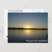Por do Sol no Rio Tocantins Briefkaart (Voorkant / Achterkant)