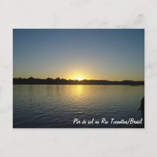 Por do Sol no Rio Tocantins Briefkaart