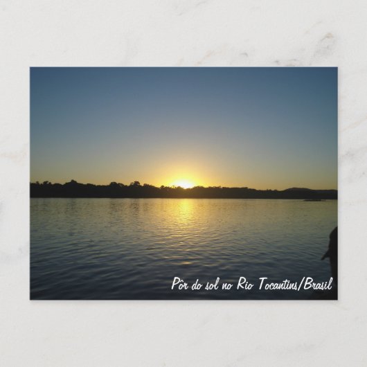 Por do Sol no Rio Tocantins Briefkaart (Voorkant)