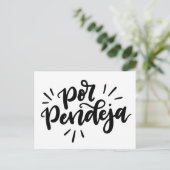 Por Pendeja, met de hand geschreven Briefkaart (Staand voorkant)