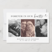 Por Siempre en Nuestro Corazón Fotografía Simpatía Bedankkaart (Voorkant)