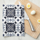 Porcelain Abstracte keukenhanddoek (Quarter Fold)