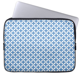 Porcelain Blue Mosaic Laptop Sleeve