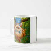 Porcelain Child Figurine Art  Koffiemok (Voorkant links)