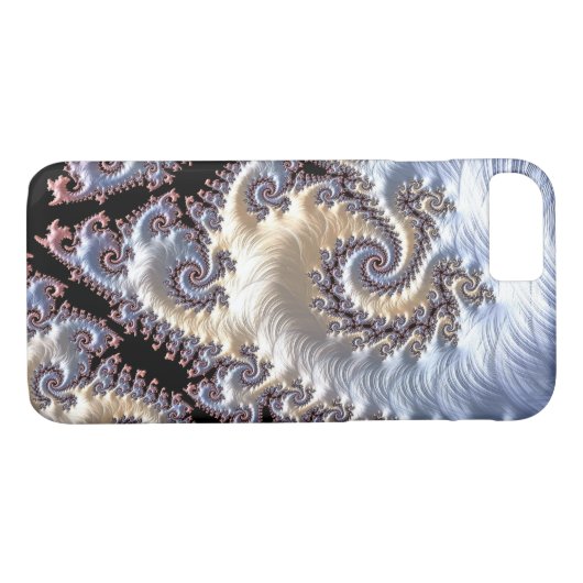 Porcelain Fractal Spirals Case-Mate iPhone Case (Achterkant (Horizontaal))