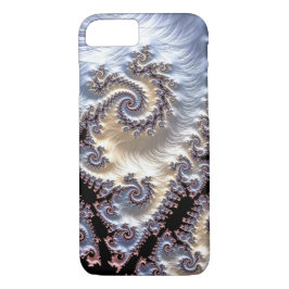 Porcelain Fractal Spirals Case-Mate iPhone Case