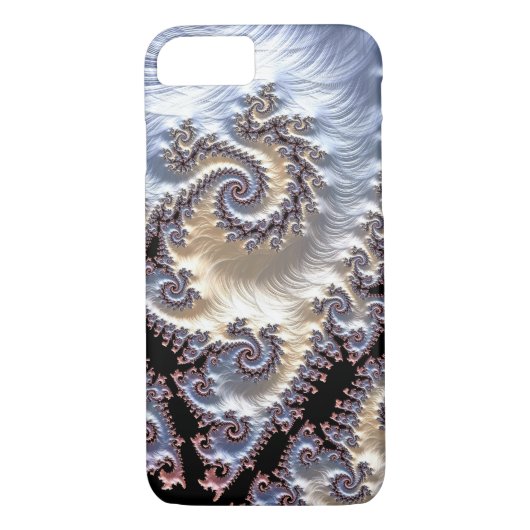Porcelain Fractal Spirals Case-Mate iPhone Case (Achterkant)