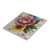 Porcelain Inspired Floral Tegeltje (Zijkant)