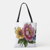 Porcelain Inspired Floral Tote Bag (Achterkant)