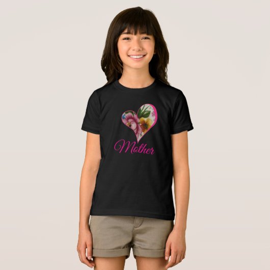 Porcelain Inspired Floral Tri-Blend Shirt (Voorkant volledig)