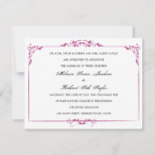 Porcelain Lijst Fuchsia Kaart (Achterkant)