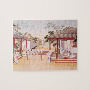 Porcelain Making (w/c op papier) Legpuzzel