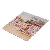 Porcelain Making (w/c op papier) Tegeltje (Zijkant)