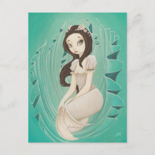 Porcelain - Mermaid Post Card Briefkaart