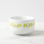 Porcelain Mok personaliseert 'Chicken Soup'<br><div class="desc">Pas je "Chicken Soup Bowl" aan door tekst te vervangen. Kies uw favoriete lettertypestijl, kleur, grootte en formulering. Geniet!!! Bedankt voor het stoppen en winkelen. Veel waardering!!! Stijl: Soup Mug maak mealtime leuker met een aangepaste soup-mok! Serveer je favoriete soep in een porseleinen mok, op maat van je mooie design,...</div>