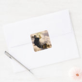 Porcelain Nights V Vierkante Sticker (Envelop)