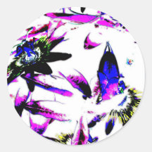 Porcelain Passiflora Flower - Stickers