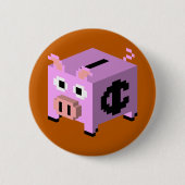 Porcelain Pork Ronde Button 5,7 Cm (Voorkant)