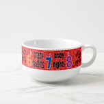 Porcelain Soup Mug "8 Nights Crazy Nights" Soepkom<br><div class="desc">Porcelain Soup Mug "8 Nights Crazy Nights" Geniet van!!! Bedankt voor het stoppen en winkelen. Veel waardering!!! Stijl: Soup Mug maak mealtime leuker met een aangepaste soup-mok! Serveer je favoriete soep in een porseleinen mok, op maat van je mooie design, foto's of grappige verhalen. Je kunt deze mok gebruiken voor...</div>