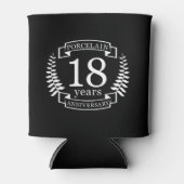 Porcelain traditionele trouwdag 18 jaar blikjeskoeler (Voorkant)