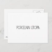 Porcelain Utopia Briefkaart (Voorkant / Achterkant)