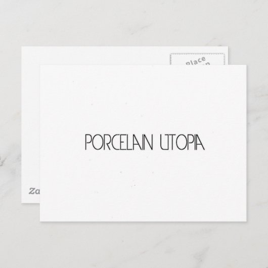 Porcelain Utopia Briefkaart (Voorkant / Achterkant)