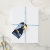 Porcelein in sneeuw X Cadeaulabel (Met Touw)