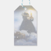 Porcelein in sneeuw X Cadeaulabel (Achterkant)