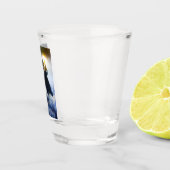 Porcelein in sneeuw X Shot Glas (Rechts)