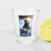 Porcelein in sneeuw X Shot Glas (Voorkant)