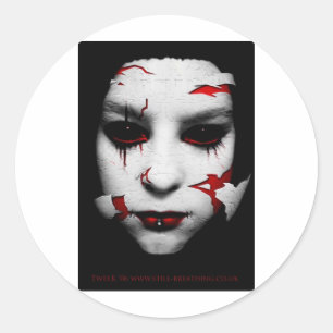 Porcelein Ronde Sticker