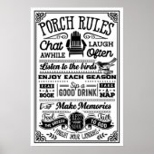 Porch Etiquette: De ongeschreven regels van ontspa Poster (Voorkant)