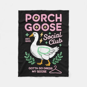 Porch Goose Social Club moet mijn ganzenhuid aankl Fleece Deken