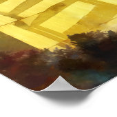 Porch - Lange middagschaduw van de Rocking-stoel Poster (Hoek)