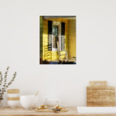 Porch - Lange middagschaduw van de Rocking-stoel Poster (Keuken)