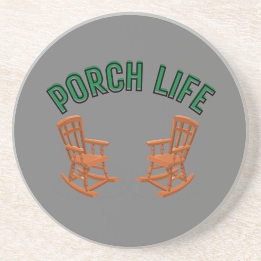 Porch Life Zandsteen Onderzetter (Voorkant)