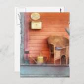 Porch met brass Watering Briefkaart (Voorkant / Achterkant)