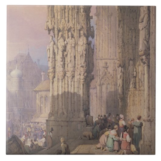 Porch of Regensburg Cathedral Tegeltje (Voorkant)