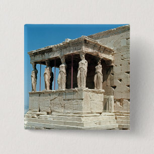 Porch of the Maidens, Erechtheion, c.421-405 BC Vierkante Button 5,1 Cm