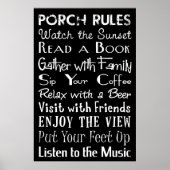 Porch Rules Poster (Voorkant)