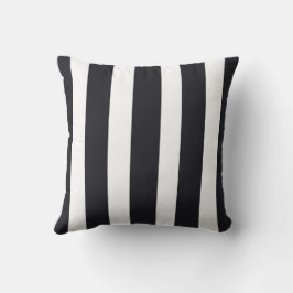 Porch Sierkussen Elegant Zwart & Wit Strepen