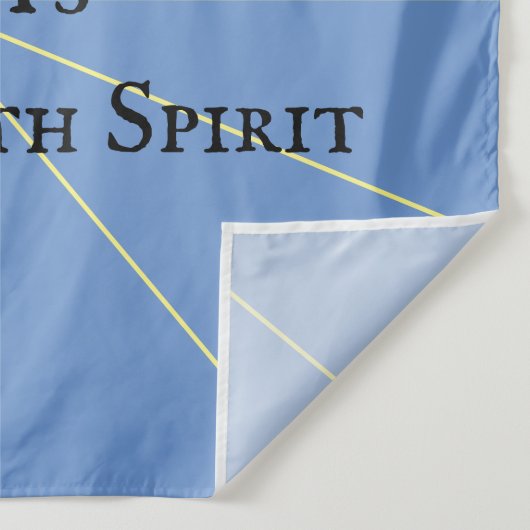 Porch Spirit Variation | Blauw | Bosbouw Wandkleed (Detail)