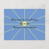 Porch Spirit Variation | Blauw | BRIEFKAART (Voorkant)