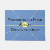 Porch Spirit Variation | Blauw | Deuren Deurmat (Voorkant)
