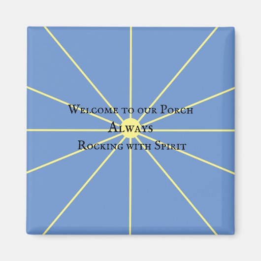 Porch Spirit Variation | Blauw | Magneet (Voorkant)