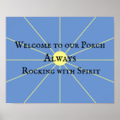 Porch Spirit Variation | Blauw | POSTER (Voorkant)
