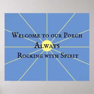 Porch Spirit Variation Blauw POSTER