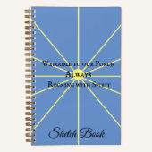 Porch Spirit Variation | Blauw | Schets Notitieboe Notitieboek (Voorkant)