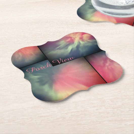Porch Uitzicht / Corona / Kartonnen Onderzetters (Gekanteld)